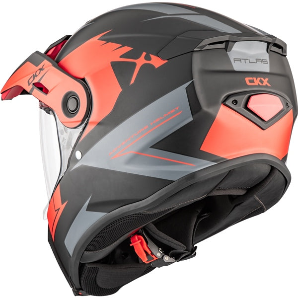 CKX Atlas Motorcycle Helmet Solid Matte Carbon Unisex-Adult Small