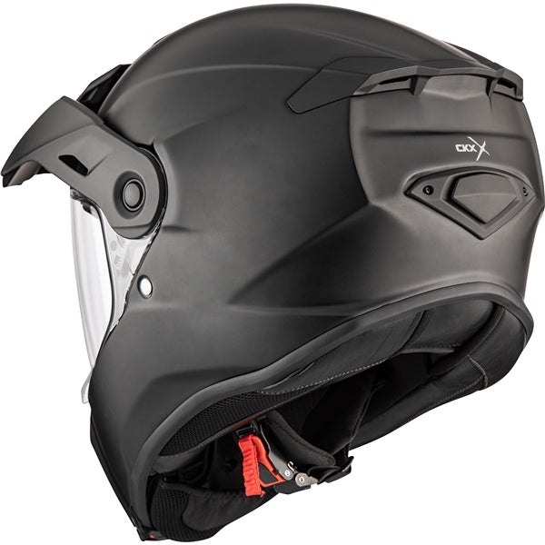 airoh dual sport helmets CKX Atlas Motorcycle Helmet Solid Matte Carbon Unisex-Adult Small