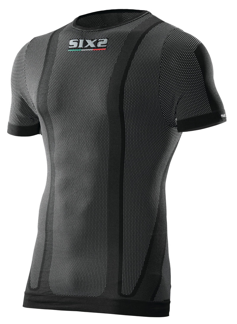 Sixs - TS1L Short-Sleeve Round Neck Jersey Carbon Underwear