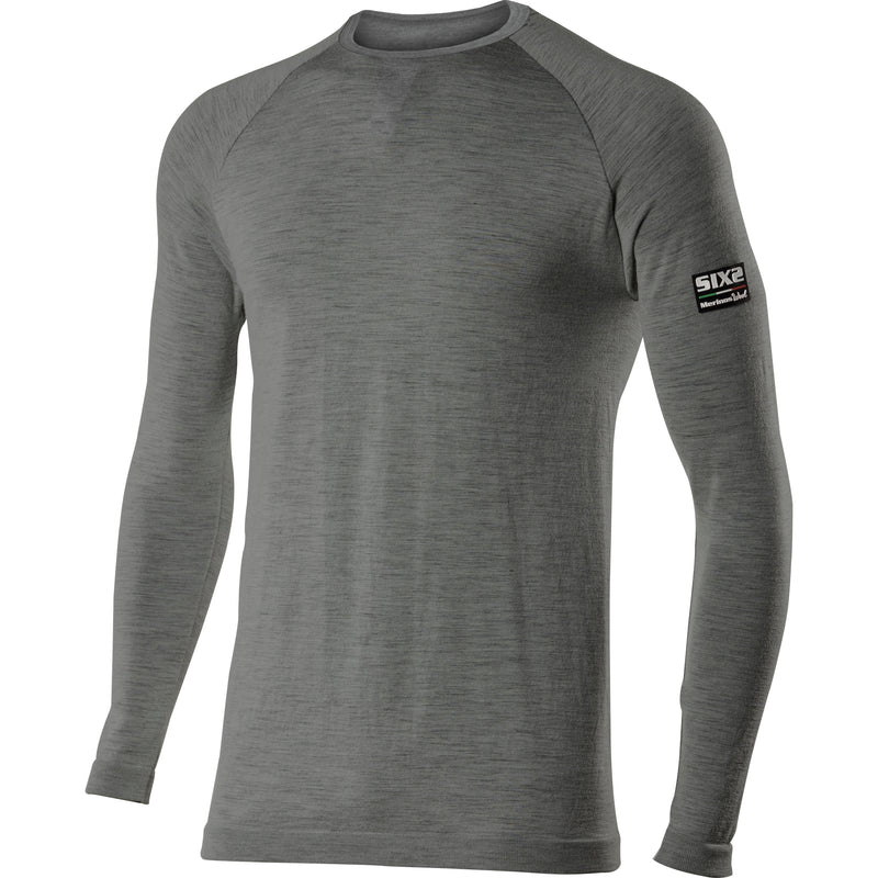 Sixs - TS2 Long Sleeve Round Neck Jersey Carbon Merinos Wool