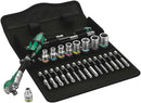 Wera Tools -  8100 Sa 6 Zyklop Speed Ratchet Set 1/4 28 Pcs Ratchet Set 1/4" Drive Metric - 05004016001
