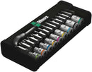 Wera Tools -  8100 Sa 7 Zyklop Metal Ratchet Set 1/4 28 Pcs Ratchet Set Push-Through Square Metric - 05004017001