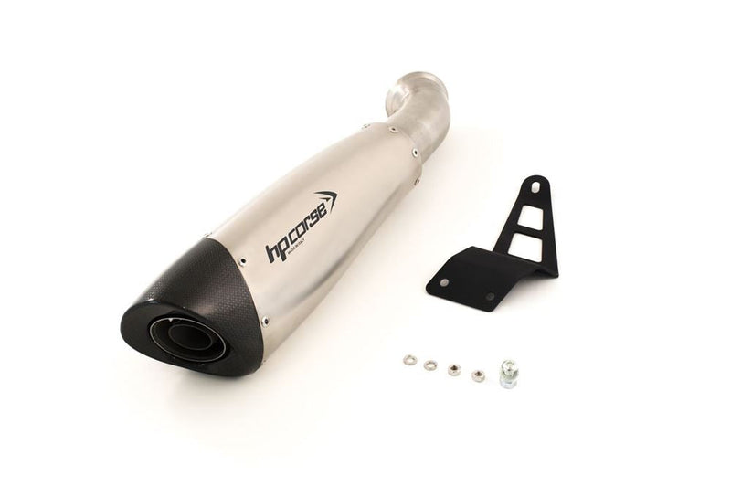 HPCorse - Evoxtreme 310mm muffler for Ducati Hypermotard 821 with Slip on Link-pipe low position