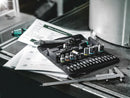 Wera Tools -  8100 Sa 7 Zyklop Metal Ratchet Set 1/4 28 Pcs Ratchet Set Push-Through Square Metric - 05004017001