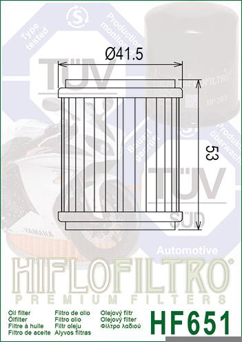 HiFlo -  HF651 Oil Filter