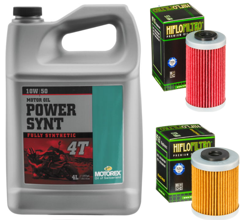 Motorex Power Synthetic Oil Change Kit for 2012+ KTM 690  / Husqvarna 701