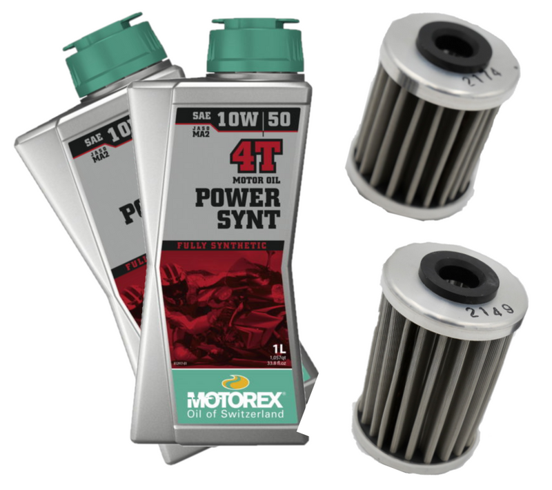 Motorex Power Synthetic Oil Change Kit for 2012+ KTM 690  / Husqvarna 701