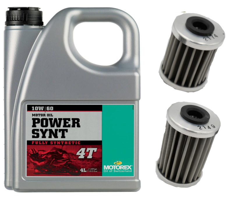 Motorex Power Synthetic Oil Change Kit for 2012+ KTM 690  / Husqvarna 701