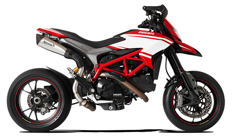 HPCorse - Evoxtreme 310mm muffler for Ducati Hypermotard 821 with Slip on Link-pipe high position