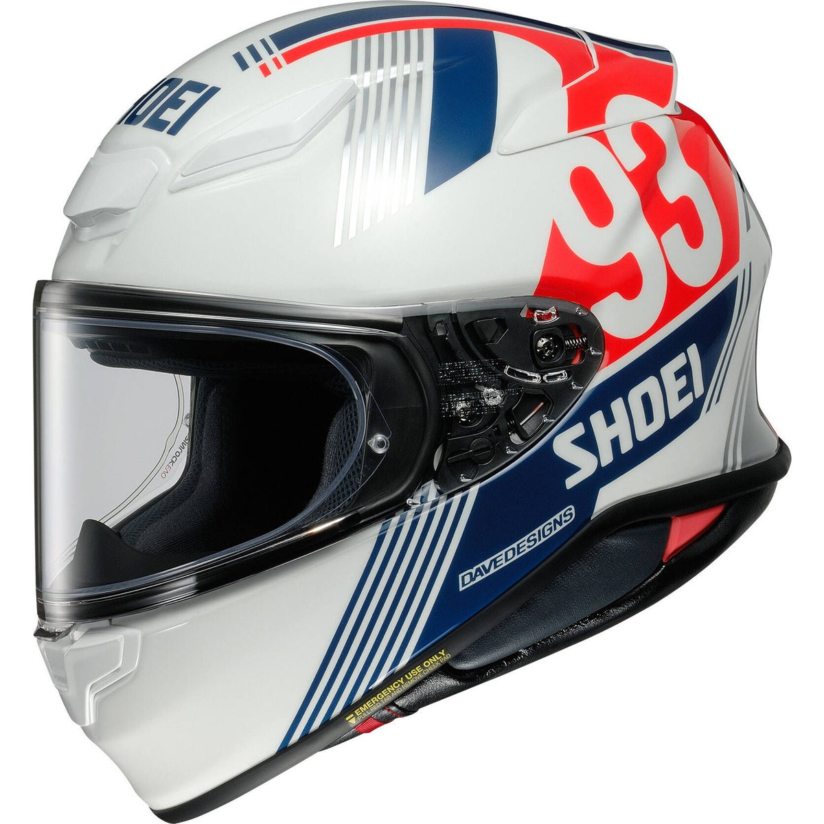 blue and white shoei helmet - GT-Air 3 Realm - WHITE/BLUE (TC10) Designed and refined in SHOEIs state Shoei Helmets - RF-1400 Helmet
